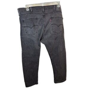 Levis 508 Jeans Mens 38/30 Black Straight Denim Medium Wash Faded